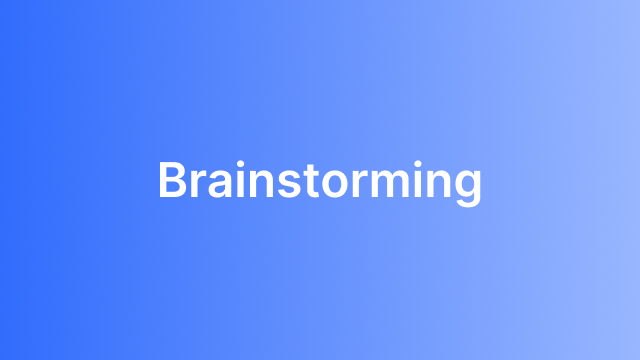 Brainstorming